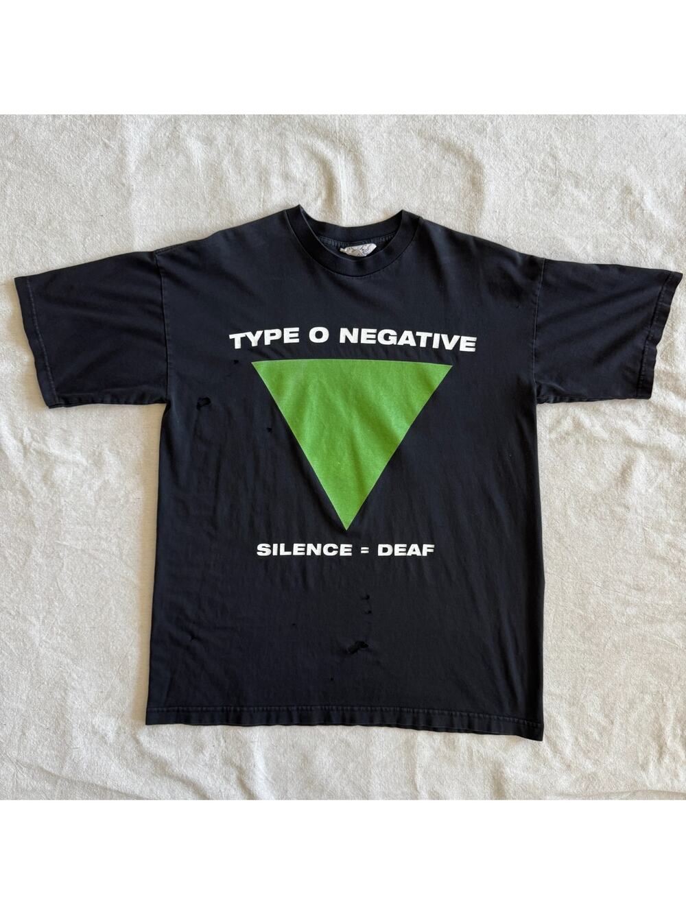 Vintage 90s Type O Negative Silence Deaf 4 Dicks From Brooklyn T Shirt Large